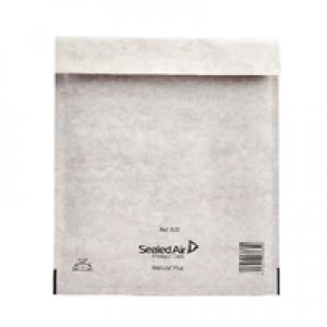 Mail Lite Bubble Lined Size E2 220x260mm White Postal Bag Pack of 10