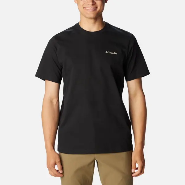 Columbia Explorers Canyon Cotton-Jersey T-Shirt - L Black Tops male 2036451-012 L