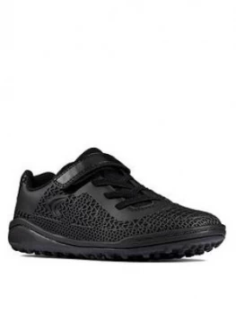 Clarks Boys Award Swift Trainer - Black, Size 10.5 Younger