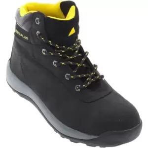 Delta Plus Unisex Nubuck Leather Hiker Safety Boots / Footwear (7 UK) (Black) - Black