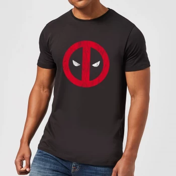 Marvel Deadpool Cracked Logo T-Shirt - Black - 3XL - Black