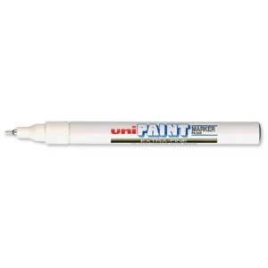 Uni PX-20 Paint Marker Fine Bullet Tip 1.2mm Line Pack of 12 White