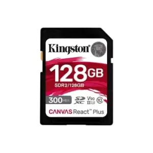 Kingston Technology Canvas React Plus 128GB SD UHS-II Class 10