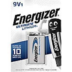 Energizer 9V Batteries 6CR61 Ultimate Lithium