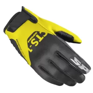 Spidi CTS-1 Black Yellow Fluo Motorcycle Gloves XL