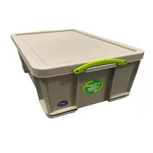 Really Useful Earth Box Heavy Duty Grey 64L Plastic Stackable Storage Box