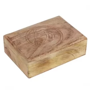 Wooden Triquettra Tarot Card Box