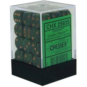 Chessex 12mm d6 Dice Block: Golden Recon