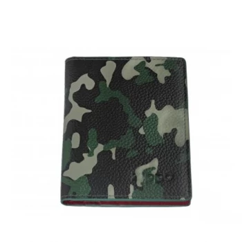 Zippo Green Camouflage Leather Credit Card Holder (10.5 x 8 x 1cm)