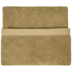 Drift Home Abode Eco-Friendly Cotton Rich 600gsm Hand Towel, Khaki