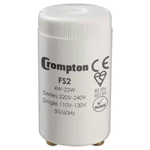 Crompton Lamps Fluorescent Starter 22W 130V/240V
