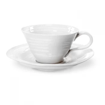 Sophie Conran for Portmeirion White Tea Cup & Saucer - White