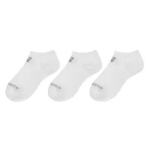 New Balance 3 Pack Low Cut Socks Juniors - White