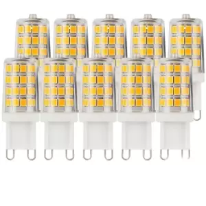 3.5 Watts G9 LED Bulb Clear Capsule Cool White Non-Dimmable, Pack of 10