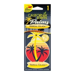 California Car Scents Tropical Colada Car Air freshener (Case Of 6)