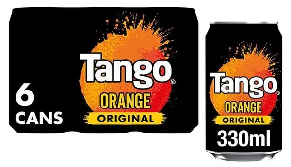 Tango Orange 330ml Cans 6 Pack