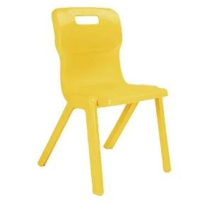 Titan One Piece Chair 430mm Yellow KF72173