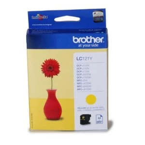 Brother LC121 Yellow Ink Cartridge