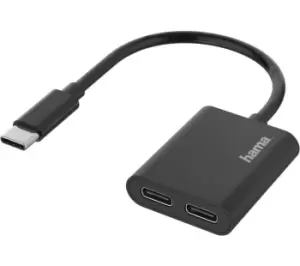 HAMA Essential Line 2-in-1 USB Type-C Audio Adapter