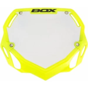 Box Phase 1 Large Number Plate Fluro Yellow