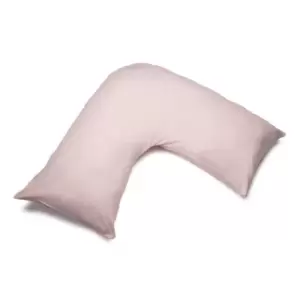 Belledorm Easycare Percale V-Shaped Orthopaedic Pillowcase (One Size) (Blush)