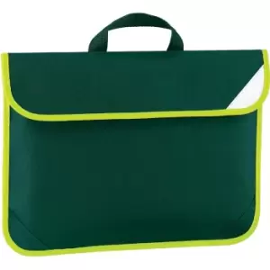 Enhanced-Vis Book Bag - 4 Litres (Pack of 2) (One Size) (Bottle Green) - Quadra