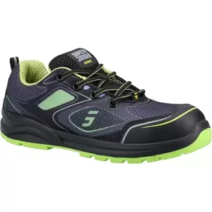Safety Jogger Mens Cador Safety Trainers (7.5 UK) (Black/Green)