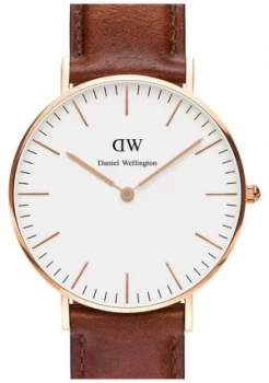 Daniel Wellington Unisex Classic St Mawes 36mm Rose Gold Watch