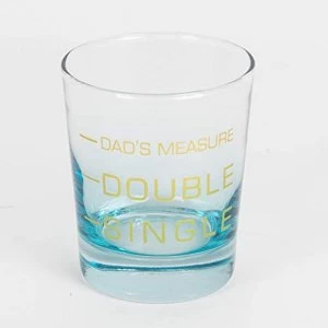 Printed Dad's Measure Whiskey Glass