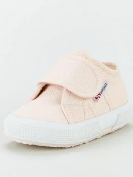 SUPERGA 2750 Baby Girls Strap Classic Plimsoll Pump, Pink, Size 2 Younger