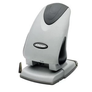 Rexel Precision 265 2 Hole Punch Black/Silver