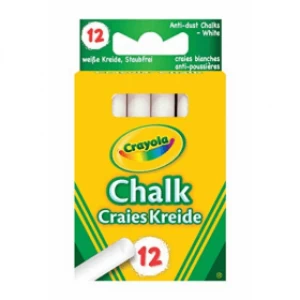Crayola Anti-Dust Chalk - White (12 Pack)