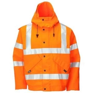 B Seen Gore Tex Bomber Jacket for Foul Weather Large Orange Ref