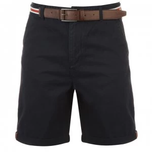 Kangol Belted Shorts Mens - Navy