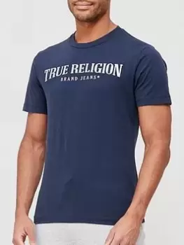 True Religion Reflective Arch Logo T-Shirt - Navy
