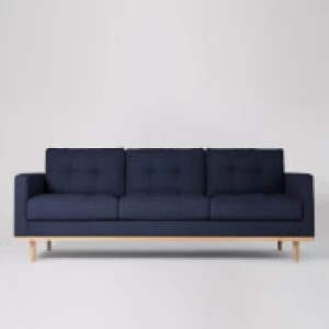 Swoon Berlin House Weave 3 Seater Sofa - 3 Seater - Navy