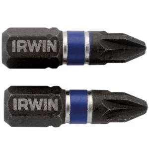 Irwin Impact Screwdriver Bits PZ2 25mm - 10 Piece