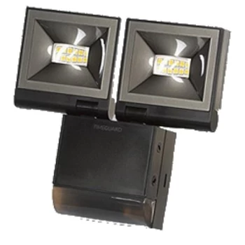 Timeguard Black Twin 10W 200 Range LED PIR Floodlight Cool White - LED200PIRBE