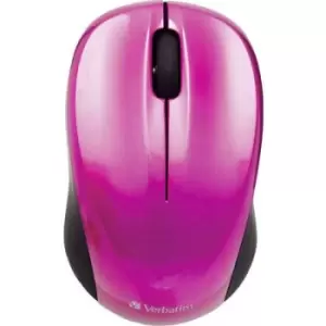 Verbatim Go Nano Wireless mouse Radio Optical Pink 3 Buttons 1600 dpi