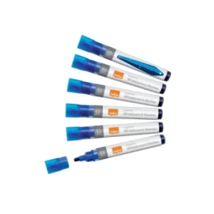 Liquid Ink Whiteboard Pens Bullet Tip 10 Pack Blue