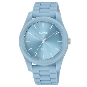 Lorus RG237SX9 Mens Soft Touch Blue Silicone Strap Watch