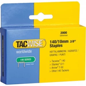 Tacwise 140 Staples 10mm Pack of 2000