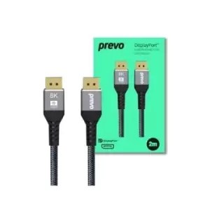 PREVO DP14-2M DisplayPort Cable, DisplayPort 1.4 (M) to...