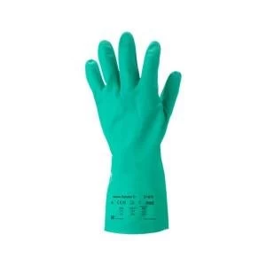 Ansell AlphaTec Solvex Size 8 Chemical Resistant Gloves Green