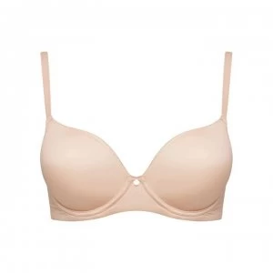 Figleaves Smoothing Non-Wired Plunge Bra - Beige