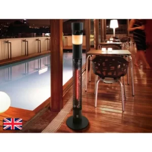 Schuller Estufa Outdoor Electric Heater with RGB LED Light, Speaker, Bluetooth Connection, Remote Control, IP55