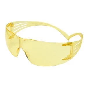 3M SecureFit SF203AF Protective Eyewear Anti Fog Lens Yellow Single