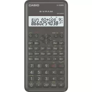 Casio FX-82MS-2 CAS calculator Black Display (digits): 12 battery-powered (W x H x D) 77 x 14 x 162 mm