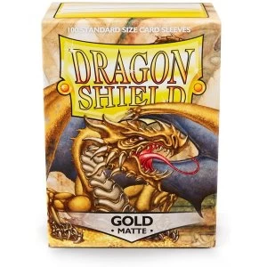 Dragon Shield Gold Matte Card Sleeves - 100 Sleeves