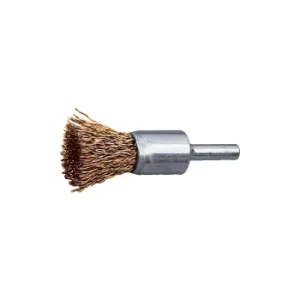 12MM 30SWG Flat End De-carb Brass Coated Brush